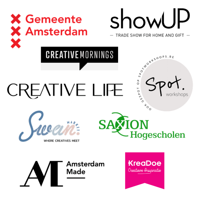 margriet meijer coachvoor creatieve ondernemers in amsterdam werkte met deze partners samen